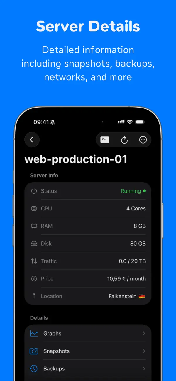 #2. HetzMate for Hetzner Cloud (iOS) Ved: Lars Herres