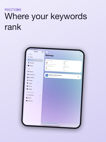 AdScope: ASO Rank Tracker iPad screenshot