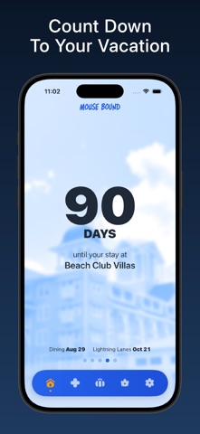 Mouse Bound Vacation Countdown screenshot