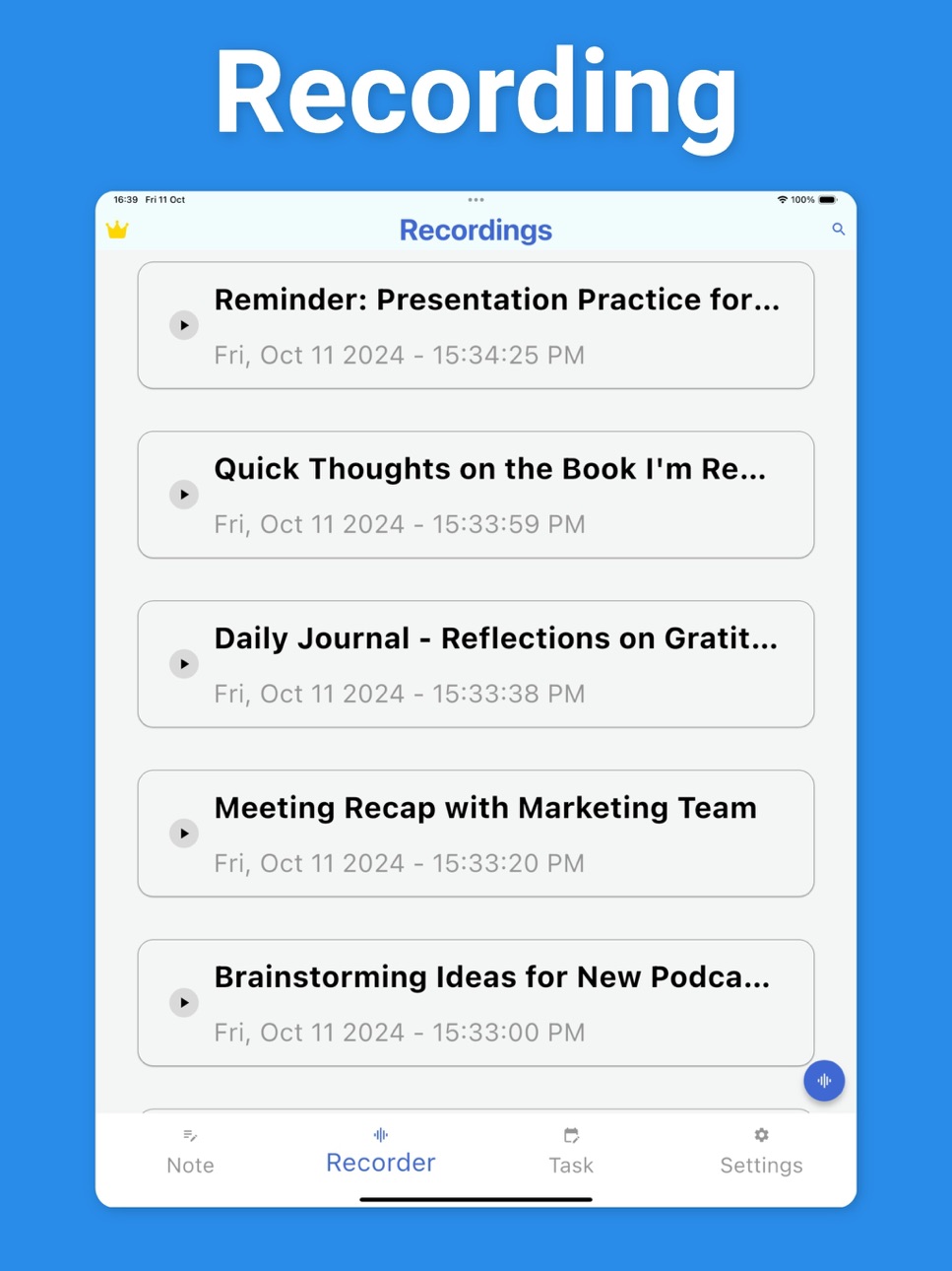 iPad screenshot