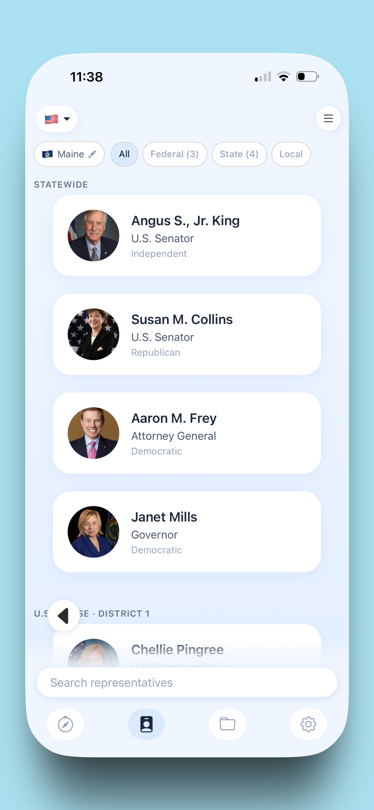Gov Glance screenshot 2