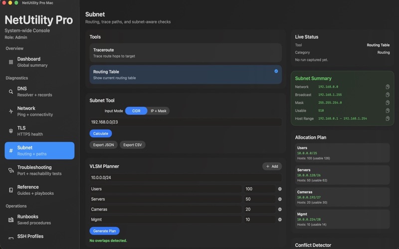NetUtility Pro Tools screenshot
