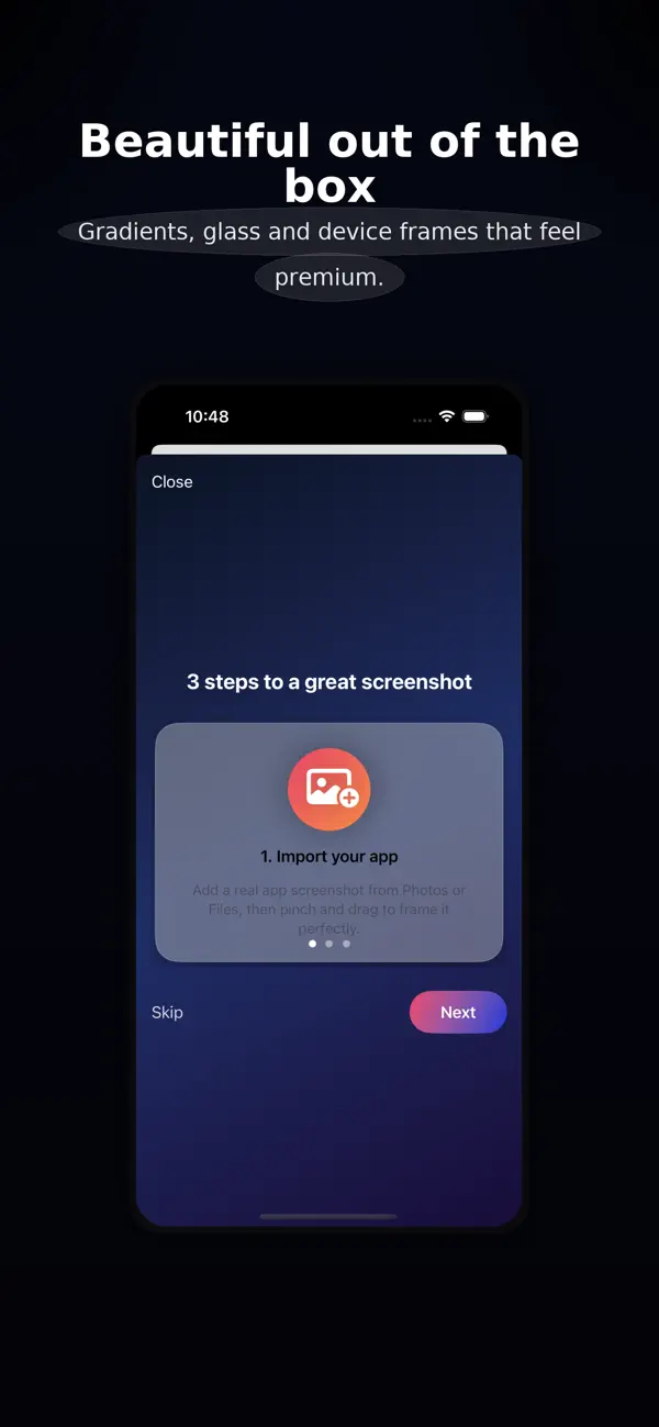 #6. Screenshot Studio (iOS) Podle: Lawrence Tsui