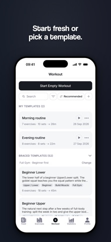 Braced: Gym Tracker Screenshot 1 of 10