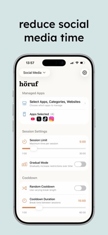 höruf: Stop Doomscrolling screenshot