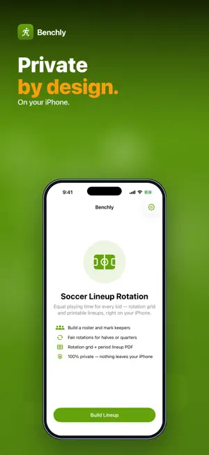 Benchly: Soccer Lineup screenshot 3