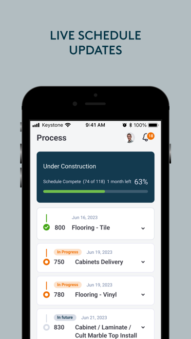 Screenshot 1 of My Keystone Custom Home App