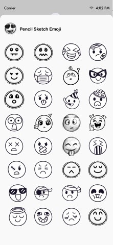 Pencil Sketch Stickers Pack screenshot