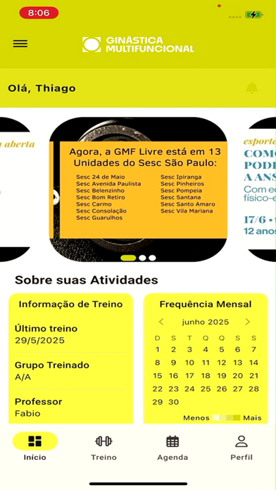 Treino GMF Sesc Screenshot