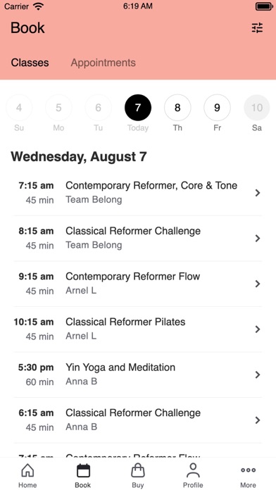Belong Pilates and Wellness Screenshot