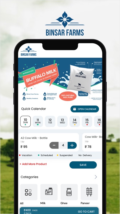 Binsar farms: Milk delivery screenshot-3