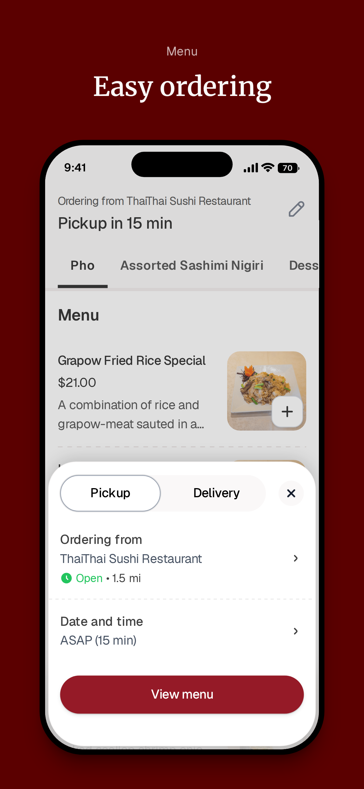 ThaiThai Sushi Restaurant screenshot 3