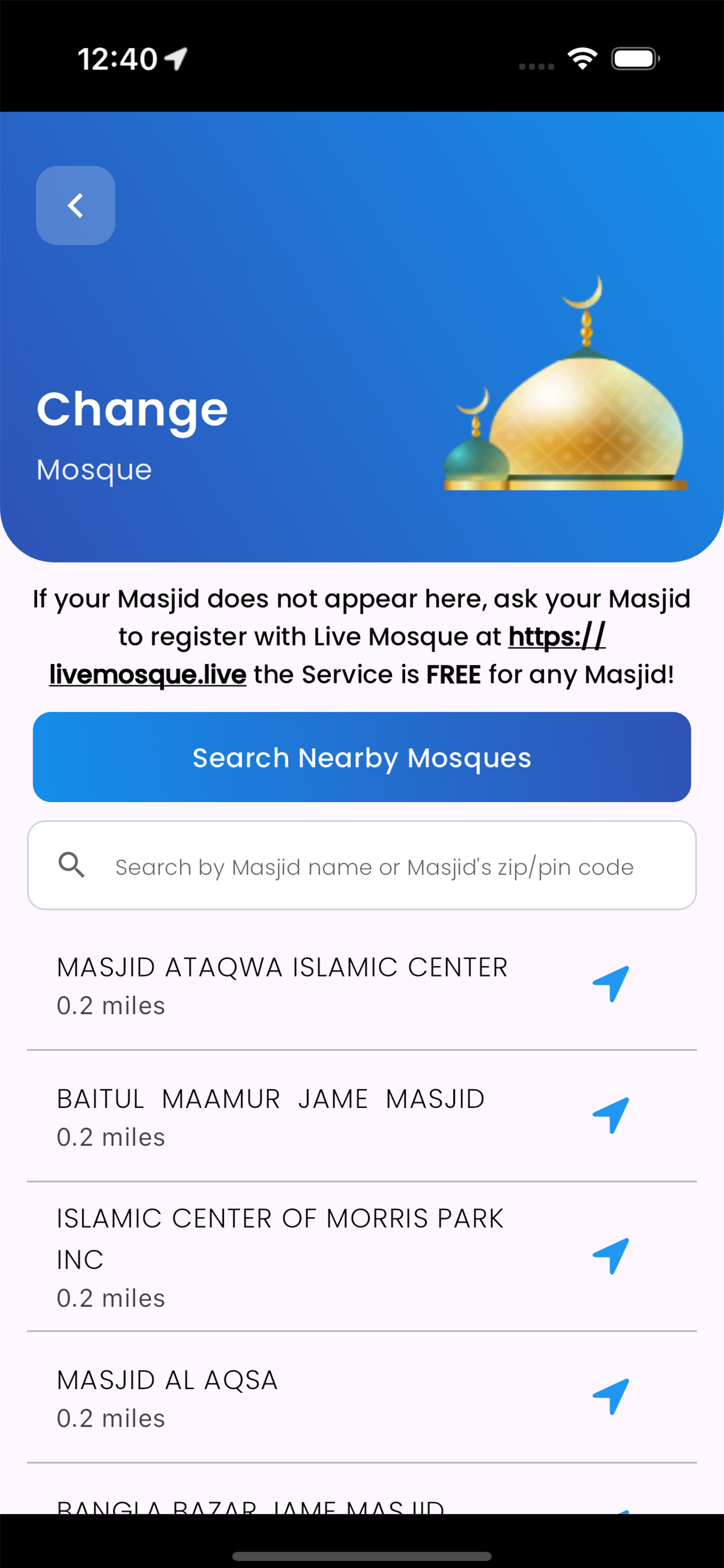 Azan & Prayer Time-Live Mosque screenshot 4