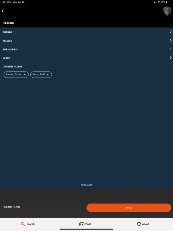 Mobile Guitar Price Guide iPad screenshot 3 - Music app
