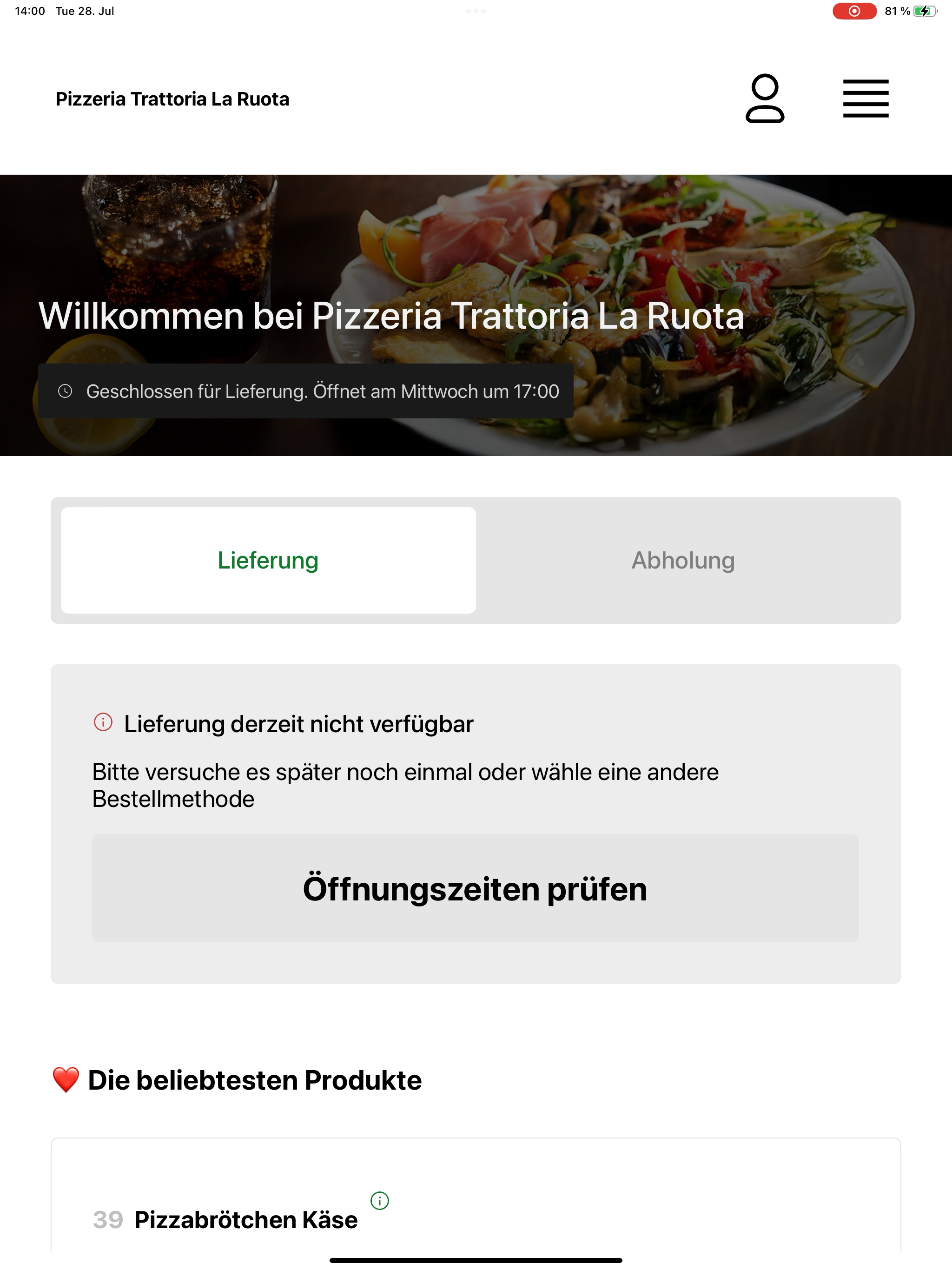 Pizzeria Trattoria La Ruota screenshot 6