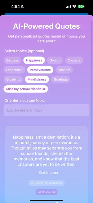 MotivateMate screenshot 2