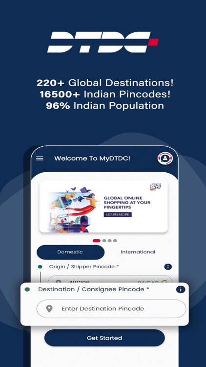 MyDTDC: Book | Send | Track screenshot-0