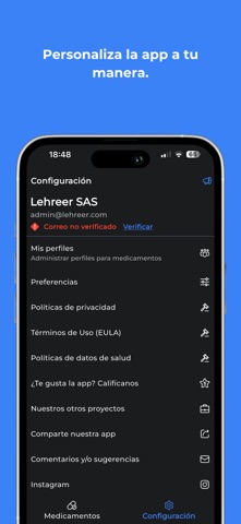 My Medicines Control iPhone screenshot