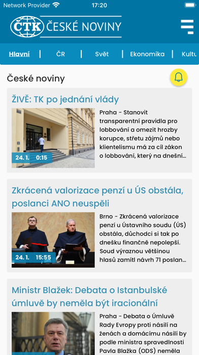 Screenshot #1 pour České noviny