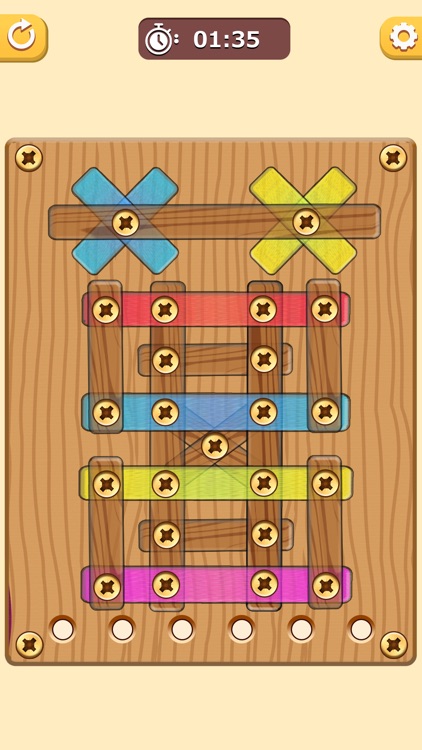 Wood Nut Bolt Screw Puzzle screenshot-4