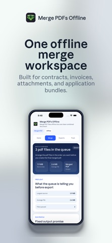 Merge PDFs Offline screenshot