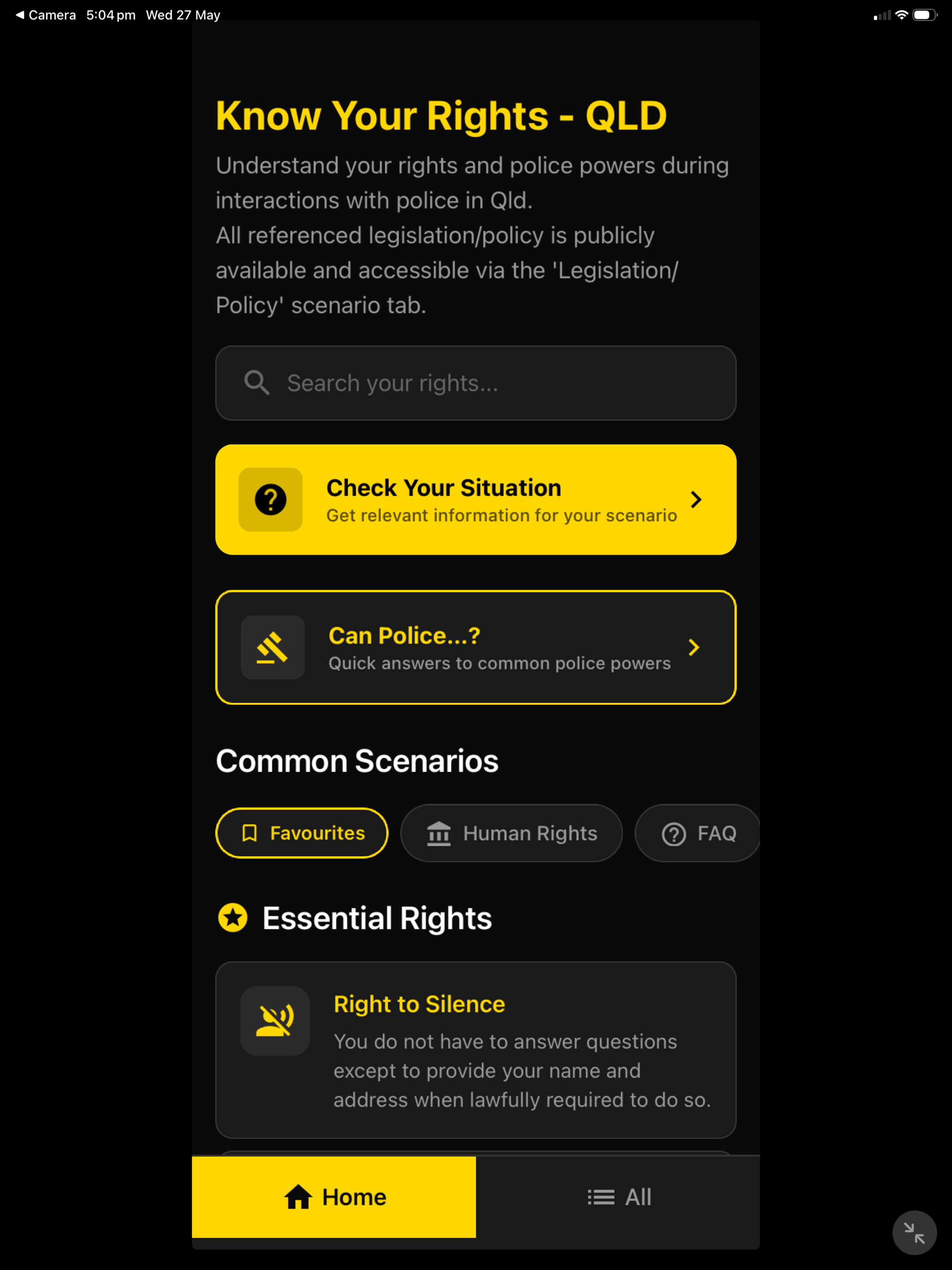 Know Your Rights QLD screenshot 10