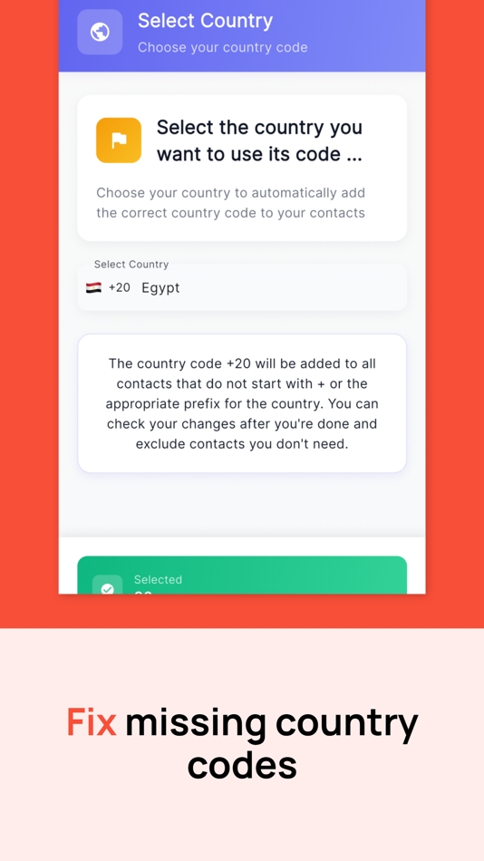 #2. Country Code Fix (iOS) 由: Amr Saied