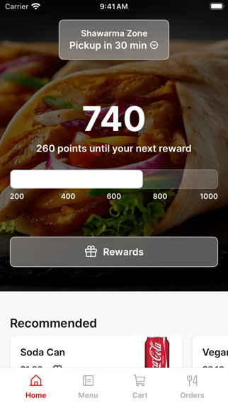 Shawarma Zone iPhone screenshot 1 - Food & Drink app