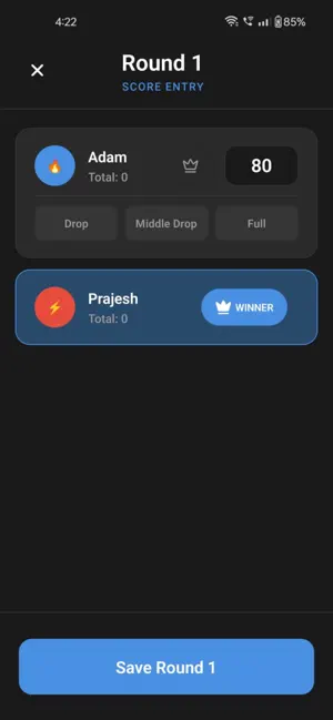 Offline Rummy Score Card 360 screenshot 3