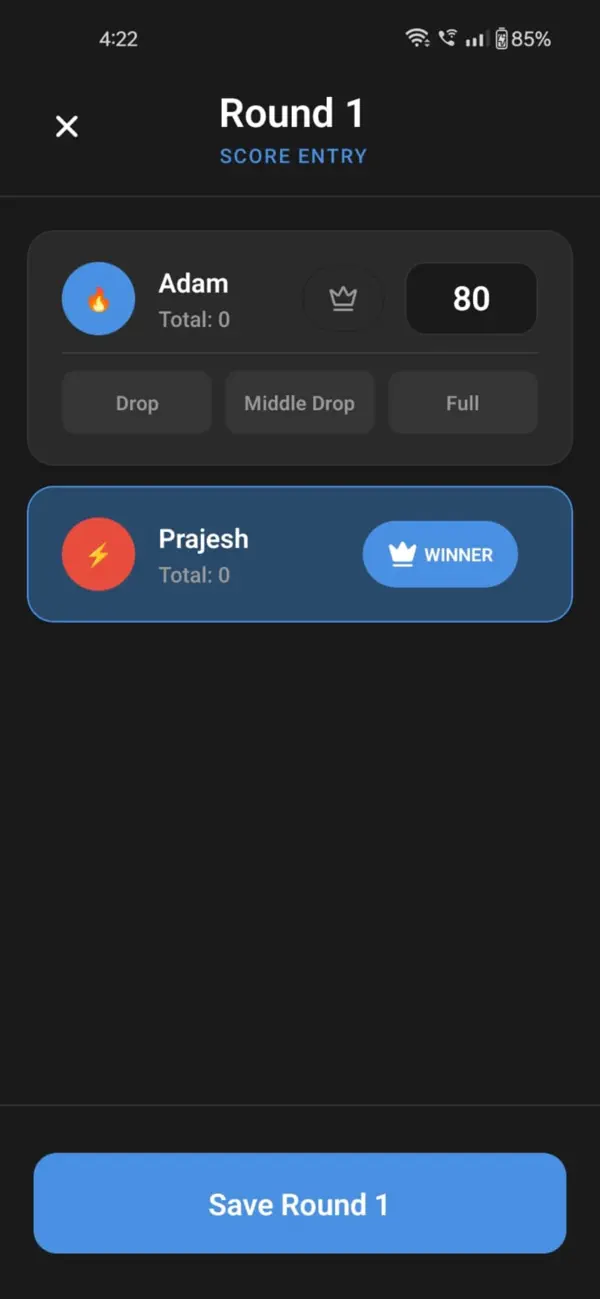 Screenshot #3 pour Offline Rummy Score Card 360