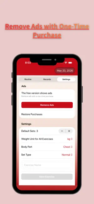 Workout Routine Memo screenshot 4
