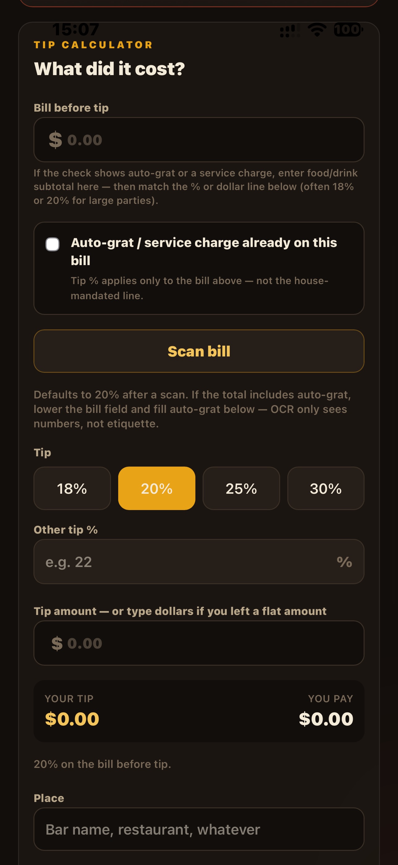 Screenshot 2 of Tab of Shame