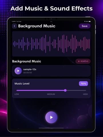 Podcast Recorder & Editor AI iPad screenshot