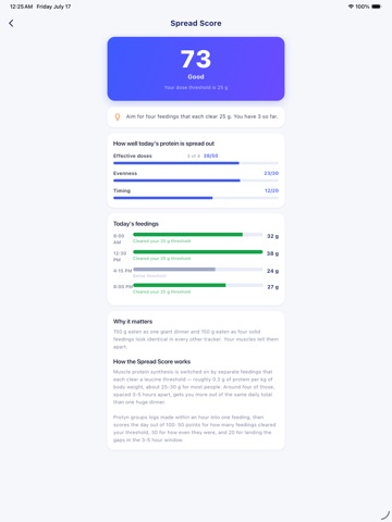 Protyn: Daily Protein Tracker iPad screenshot