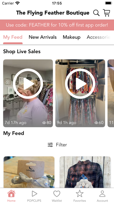 The Flying Feather Boutique Screenshot