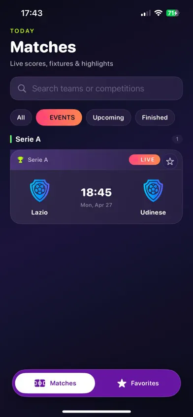 Buz tv Matches screenshot 5