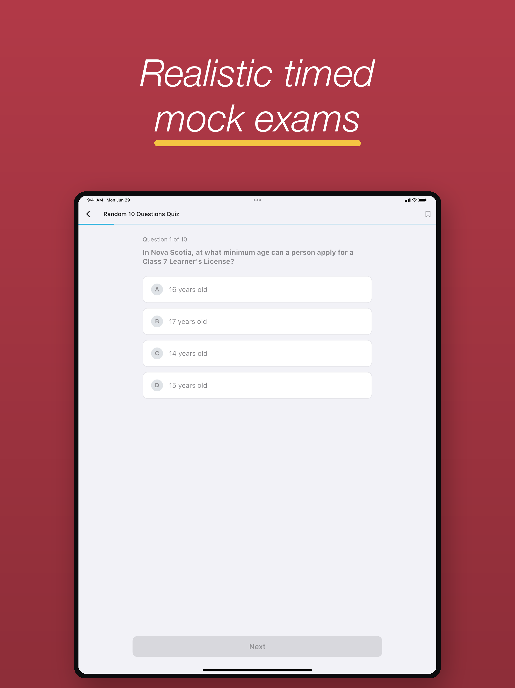NS Learner's Licence Exam Prep screenshot 8