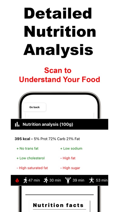 Yucca App Labeled Food Scanner Screenshot