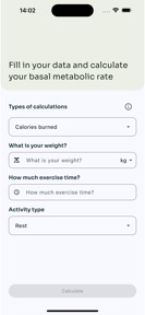 Easy BMR Calculator screenshot