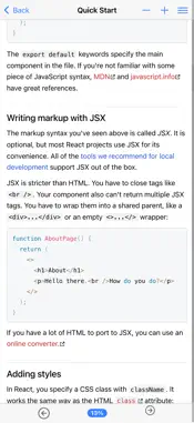 React Handbook screenshot 2