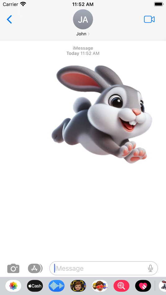 #4. Hopping Rabbit Stickers (iOS) By: Paul Scott
