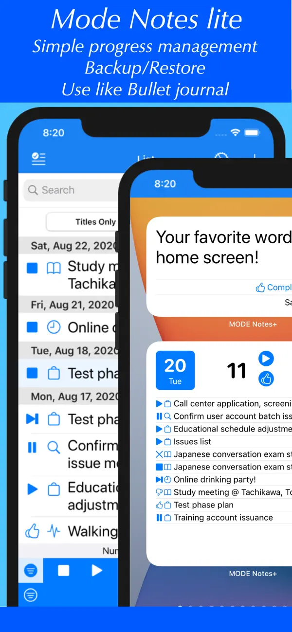 Screenshot #1 pour MODE Notes lite : Local notes