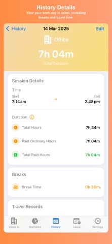 WorkPlace Time Keeper Screenshot 5 of 9