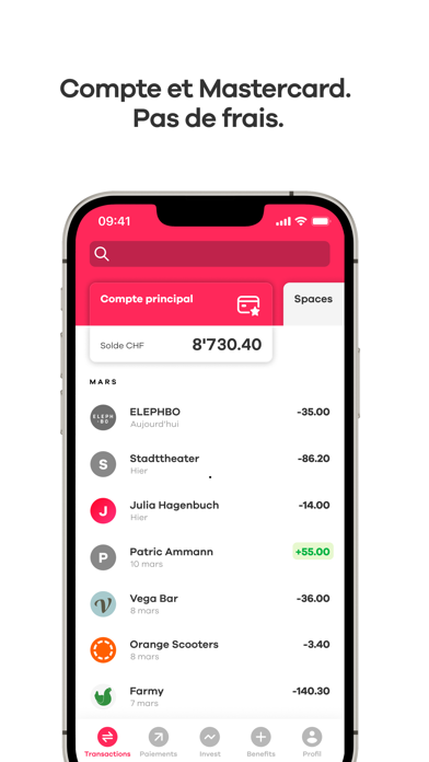 Screenshot #3 pour neon: L'app financière suisse