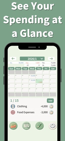 Calendar Budget:ExpenseTracker screenshot