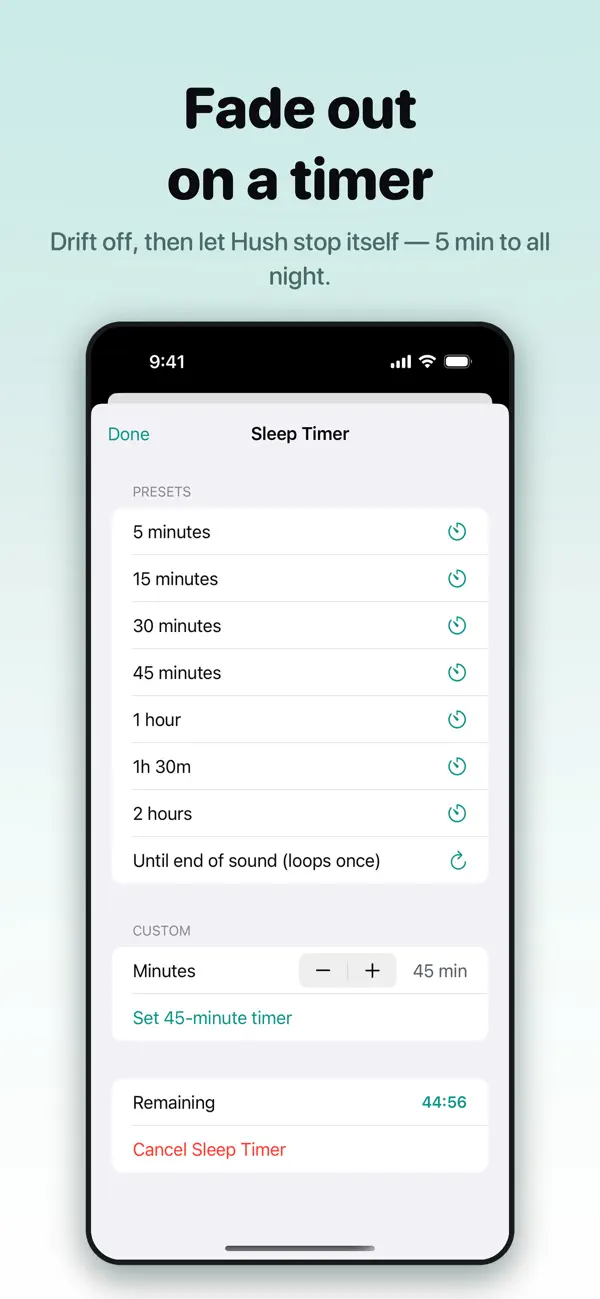 Screenshot #3 pour Hush: Sleep Sounds & Calm