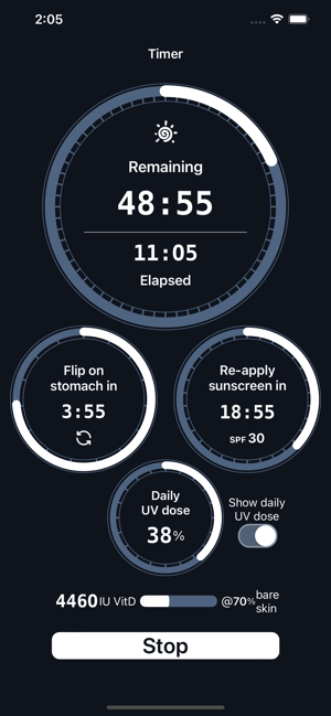 ‎Sola: Sun UV & Vitamin D Timer Screenshot