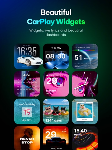 CARFACE Car Widgets & Lyrics iPad screenshot 2