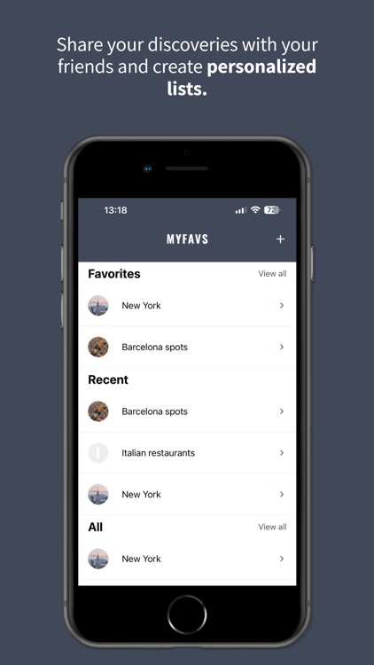 MyFavs: Your Top Spots