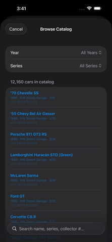 Die Cast Shelf iPhone screenshot